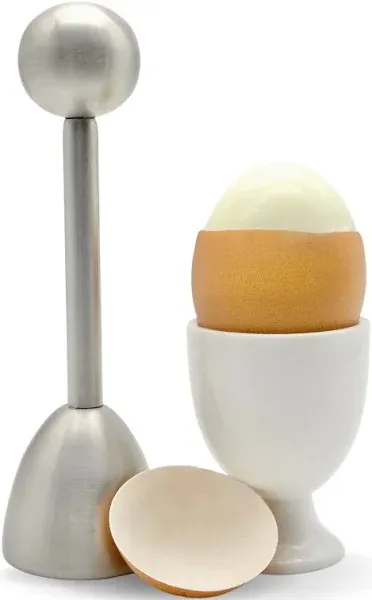 ICO Stainless Steel Egg Topper and Perfect Egg Opener for Soft Boiled Eggs, Egg Cracker for Hard Boiled Eggs