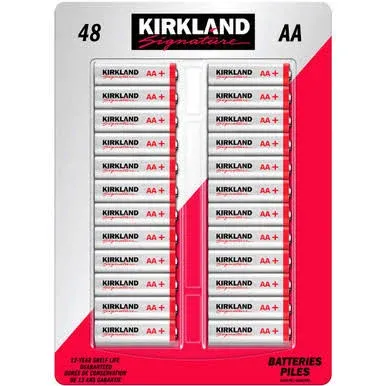 OPEN BOX COMPLETE Kirkland Signature AA Alkaline Batteries 27 OUT OF 48 PACK