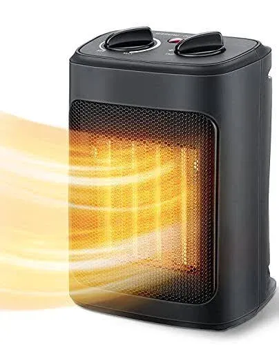 Space Heater 1500W Electric Heaters Indoor Portable with Thermostat PTC Fast ...