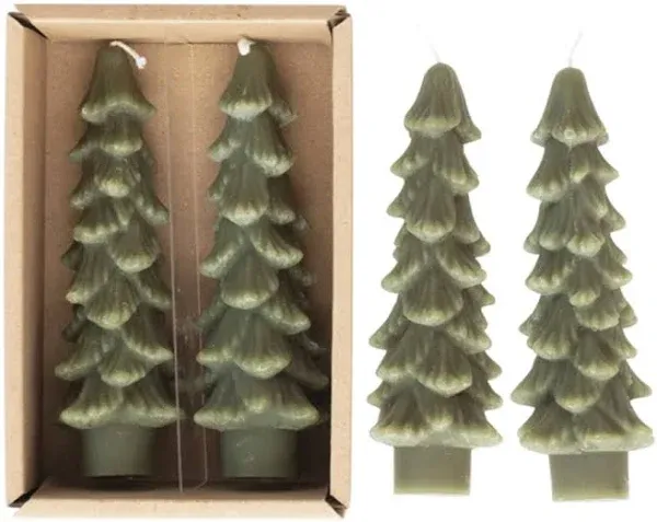 Unscented Tree Shaped Taper Candles