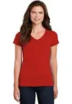 Gildan G500VL Ladies' Heavy Cotton V-Neck T-Shirt - Red - M