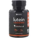 Sports Research Lutein + Zeaxanthin with Coconut Oil 120 Veggie Softgels