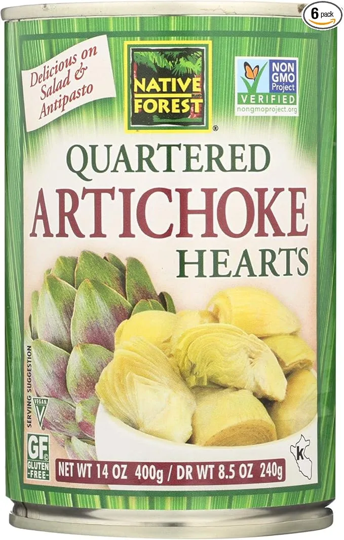 Native Forest Quartered Artichoke Hearts - Case Of 6 - 14 Oz.