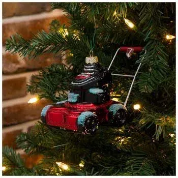 Red Lawn Mower Ornament