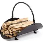 Rocky Mountain Goods Firewood Basket Holder Indoor - Decorative Finish Metal Log Holder - Fireplace Wood Rack Is Ideal Size for Indoor Use -