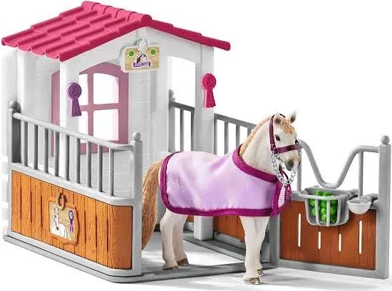 Schleich Horse Stall with Lusitano Horse Playset