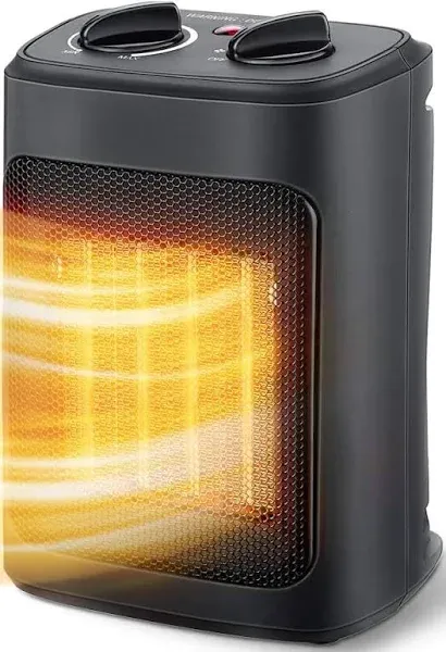 Space Heater, 1500W Electric Heaters Indoor Portable with Thermostat, PTC Fas...