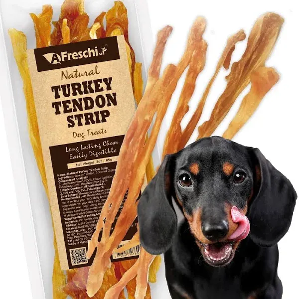 AFreschi Turkey Tendon for Dogs, Dog Treats for Signature Series, All Natural...