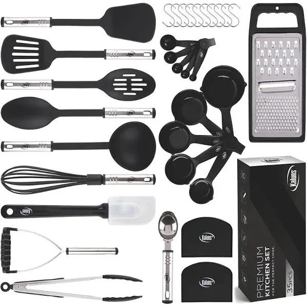 Kaluns Kitchen Utensil Set 24pcs  Stainless Steel Non-Stick Heat Resistant.