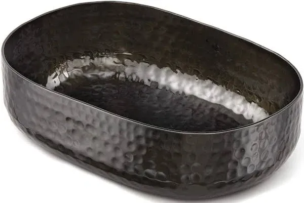 American Metalcraft ABHB69 Hammered Aluminum Oval Serving Bowl