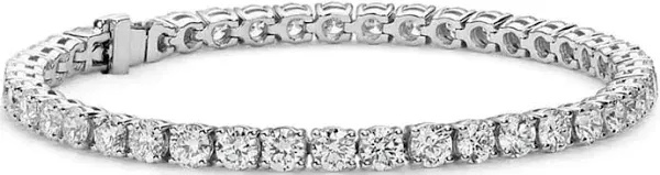 Cate & Chloe Olivia 18K Tennis Bracelet, Womens 18K Yellow Gold Plated Tennis Bracelet W/Cubic Zirconia Crystals, 7.5 inch Sparkling Stone Bracelet