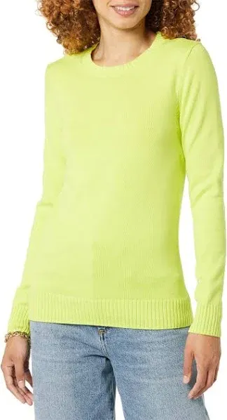 Amazon Essentials Women's 100% Cotton Crewneck Sweater (Available in Plus Size)