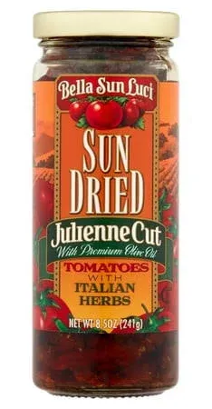 Bella Sun Luci Julienne Cut Sun Dried with Italian Herbs Tomatoes