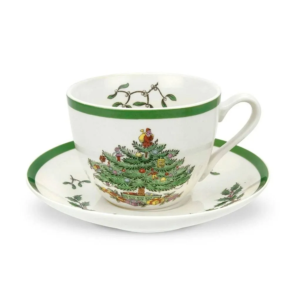 Spode Christmas Tree Tea Cup & Saucer