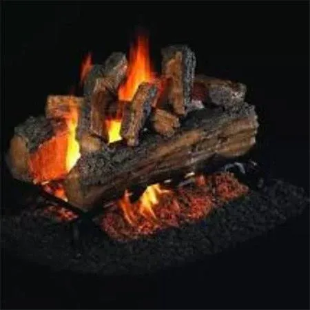 Real Fyre Split Oak Designer Plus Vented Gas Log Set