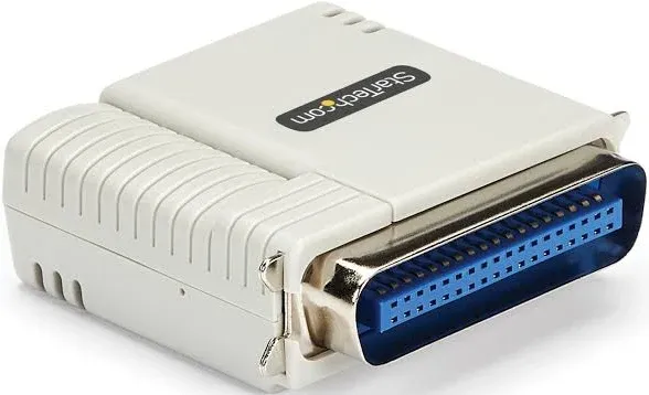 StarTech.com 1 Port 10/100 Mbps Ethernet Parallel Network Print Server, Centronics Printer Server, TAA - Replaced by PM1115P3