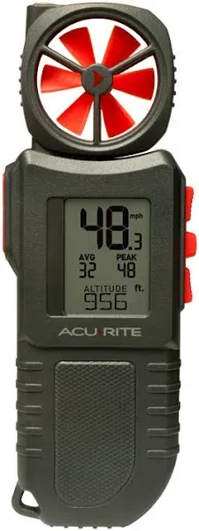 ACURITE 00256M Anemometer,0 to 1990 Velocity (FPM),LCD