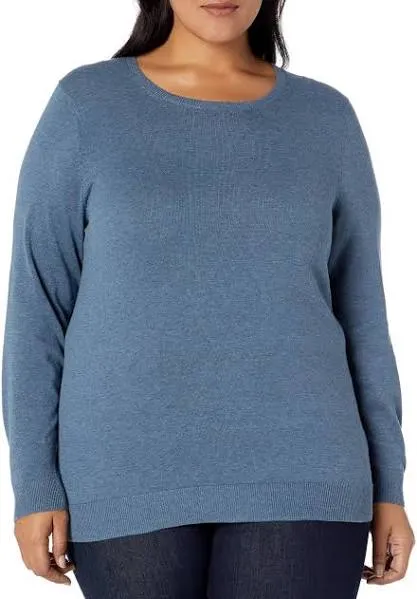 Amazon Essentials Women's Long-Sleeve Lightweight Crewneck Sweater (Available in Plus Size)