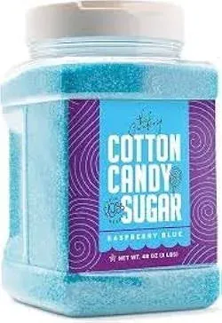 The Candery Cotton Candy Sugar Floss 3lbs 3 Pack Premium Flavors (Grape, Raspberry,Strawberry)