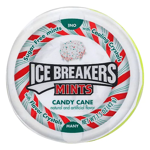 Ice Breakers Mints, Sugar Free, Candy Cane - 1.5 oz