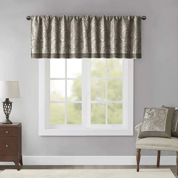 Madison Park Aubrey Jacquard Window Valance