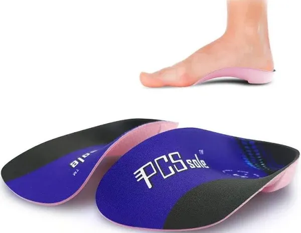 PCSsole 3/4 Orthotics Shoe Insoles High Arch Supports Shoe Insertsfor Plantar Fasciitis, Flat Feet, Over-Pronation, Relief Heel