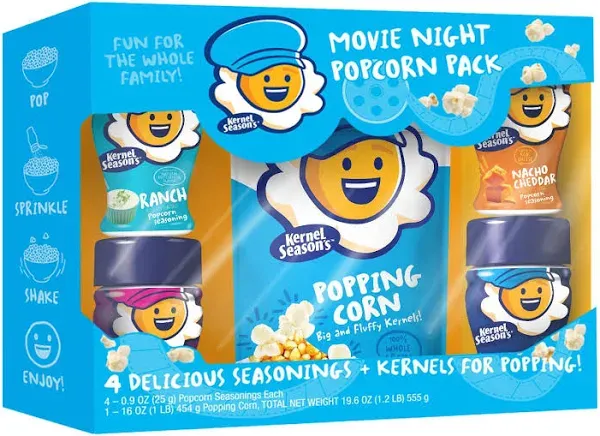 Kernel Season's Movie Night Popcorn and Seasoning Party Pack