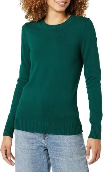 Amazon Essentials Women's 100% Cotton Crewneck Sweater (Available in Plus Size)