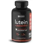 Sports Research Lutein + Zeaxanthin with Coconut Oil 30 Veggie Softgels