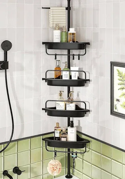 ALLZONE Rustproof Shower Caddy Corner for Bathroom Tension Pole