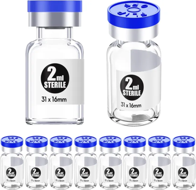 Sterile Empty Vials with Self Healing Injection Port