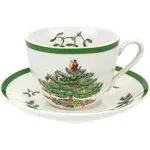 Spode Christmas Tree Teacup And Saucer