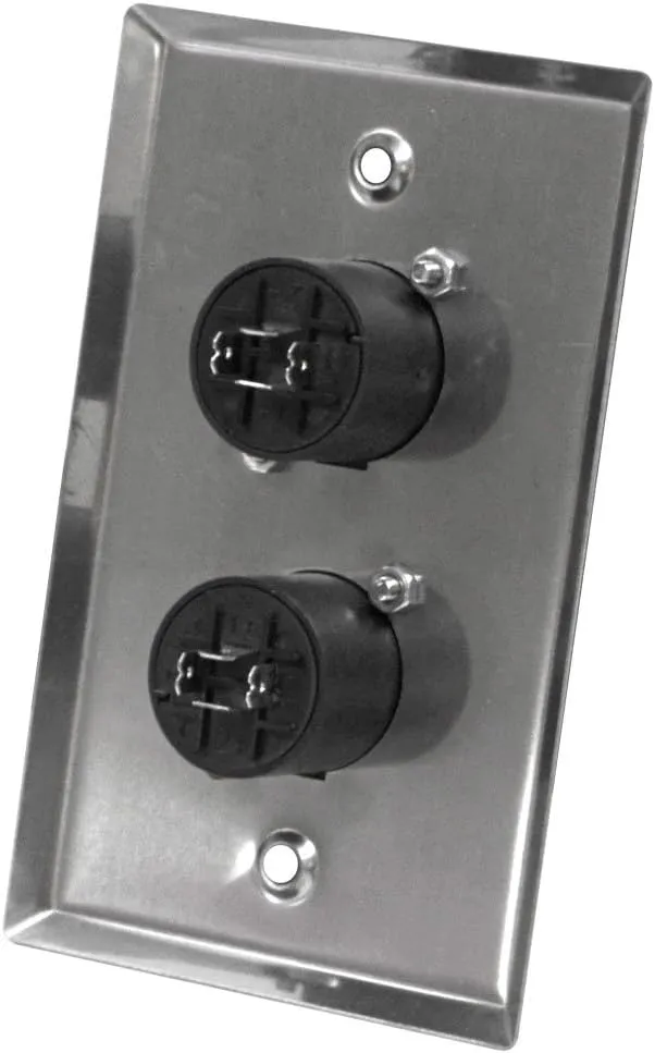 Seismic Audio SA-PLATE10 Stainless Steel Wall Plate