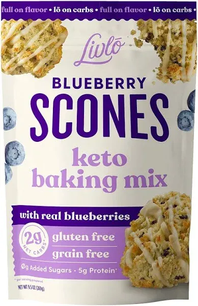 Livlo Blueberry Scone Keto Baking Mix