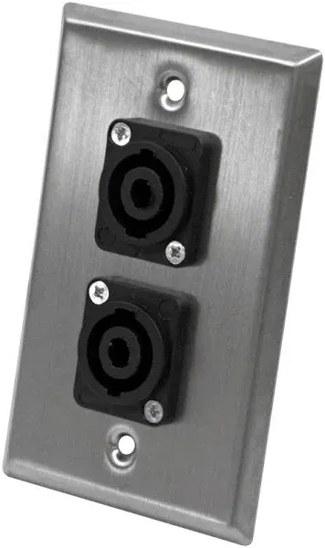 Seismic Audio SA-PLATE10 Stainless Steel Wall Plate