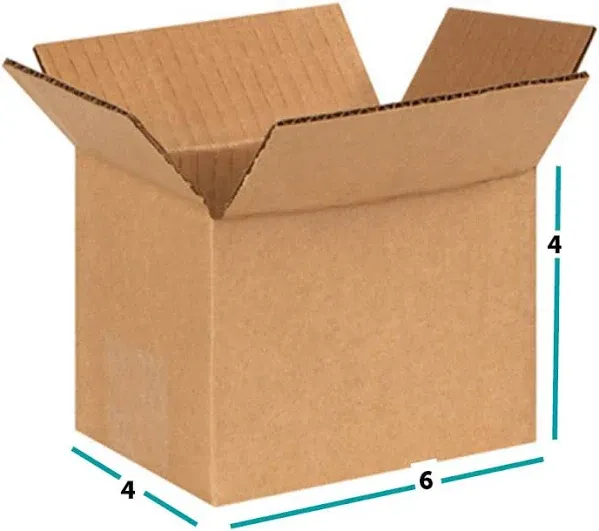 6 x 4 x 4" Corrugated Boxes