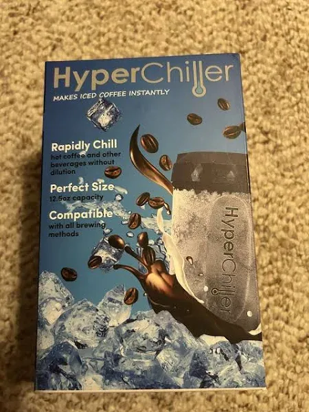 Hyperchiller Patented Coffee/Beverage Cooler Ready in One Minute Use for Coffee