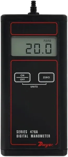 Dwyer 476A-0 Single Pressure Digital Manometer