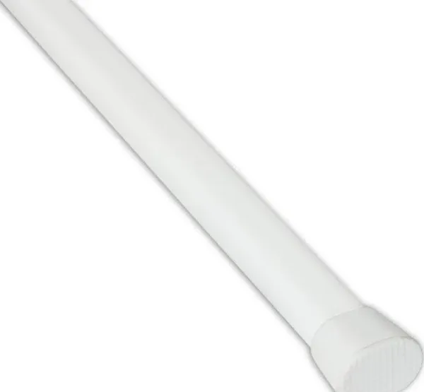 SPT-O-22-1 Oval Spring Tension Rod 22&#034;-36&#034;, White, 22-36&#034;