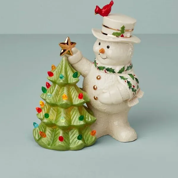 Lenox Happy Holly Days Snowman Figurine