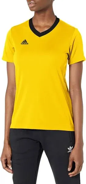 Adidas Women's Entrada 22 Soccer Jersey, Black