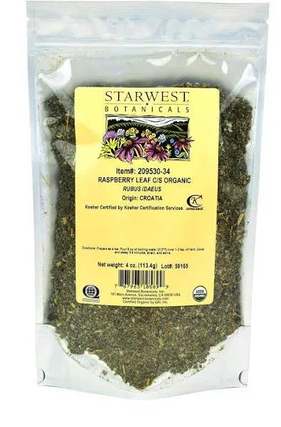 Starwest Botanicals Organic Red Raspberry Leaf Tea