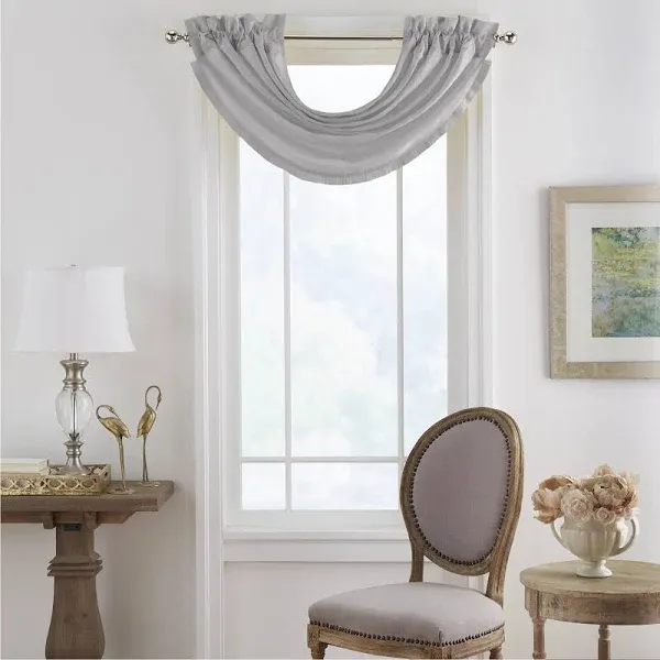 Elrene Versailles Faux Silk Blackout Window Curtain