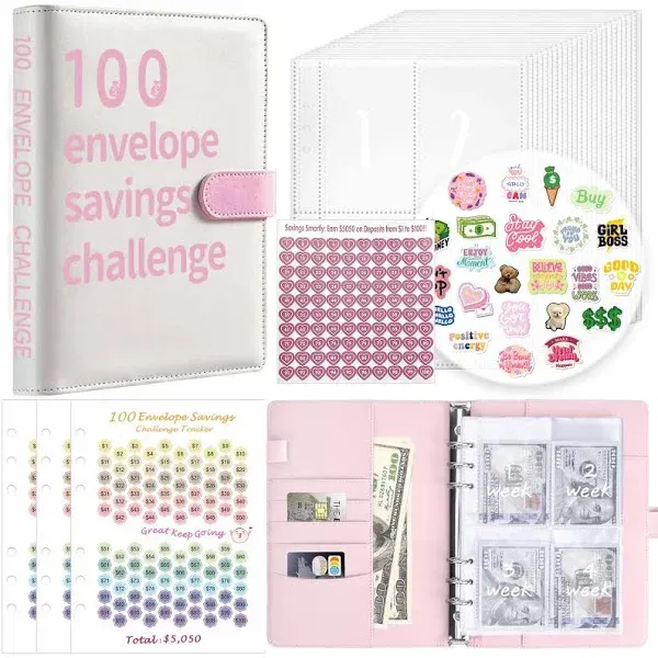 100 Envelopes Money Savings Challenges Book