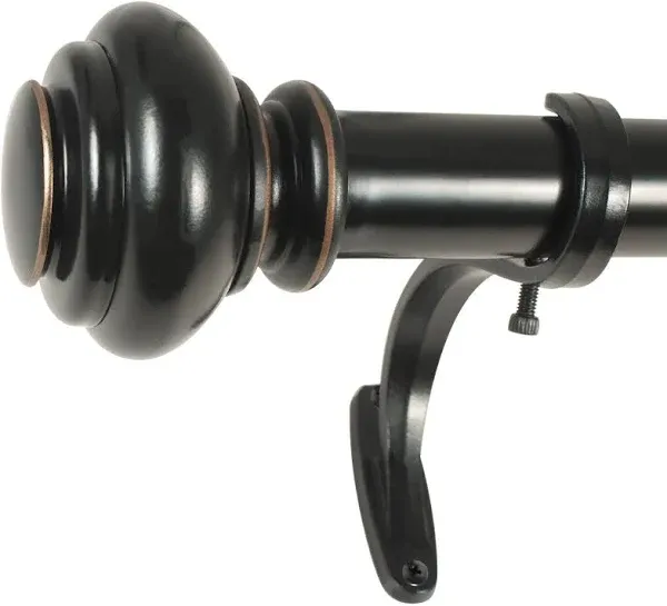 Decopolitan 1" Urn Adjustable Curtain Rod Set