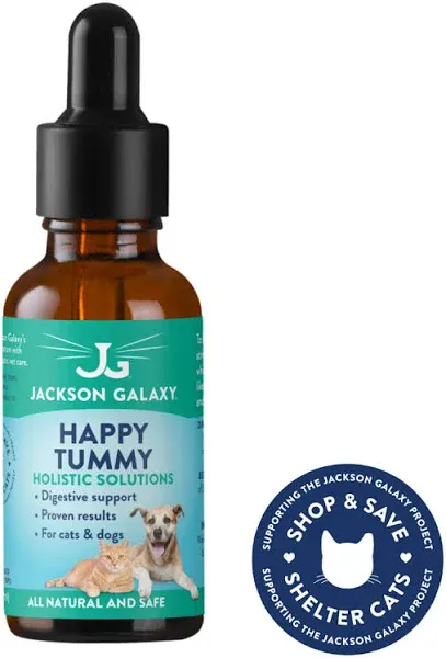 Jackson Galaxy Solutions-HAPP<wbr/>Y TUMMY-2 oz with Free Sprayer!