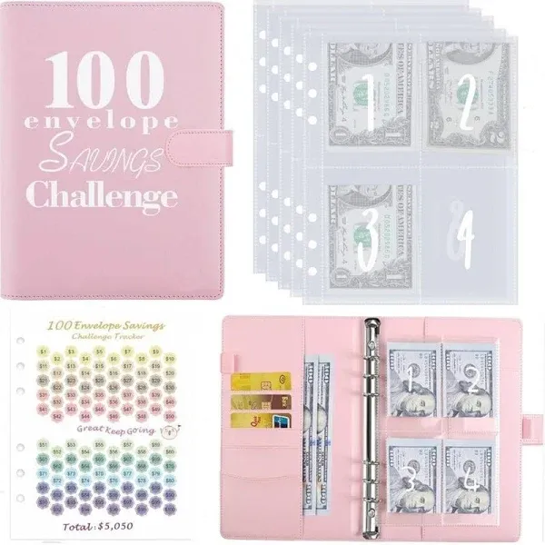 100 Envelopes Money Savings Challenges Book