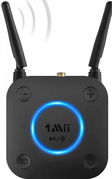 1Mii B06Ultra Bluetooth 5.2 Receiver with LDAC for Hi-Res Wireless Audio, HiFi Bluetooth Audio Adapter w/Audiophile DAC, 3D Surround aptX HD Low Latency, Optical AUX 3.5mm Coaxial for Home Stereo