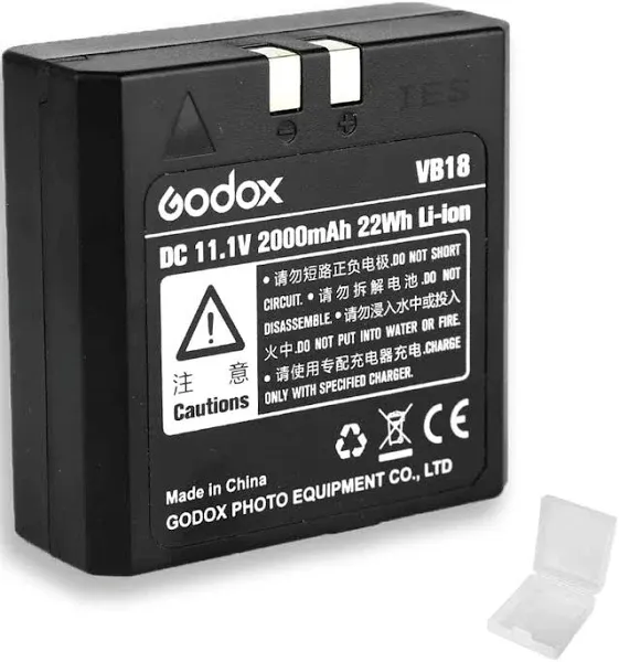 GODOX VB18 Battery V850II V860II V860II-N V860II-C V860II-S V860II-F V860II-O,11.1V 2000mAh Rechargeable Lithium Battery Pack with 12 Color Filters Creat Different Light Effects