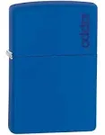 Zippo Logo Royal Blue Matte Lighter